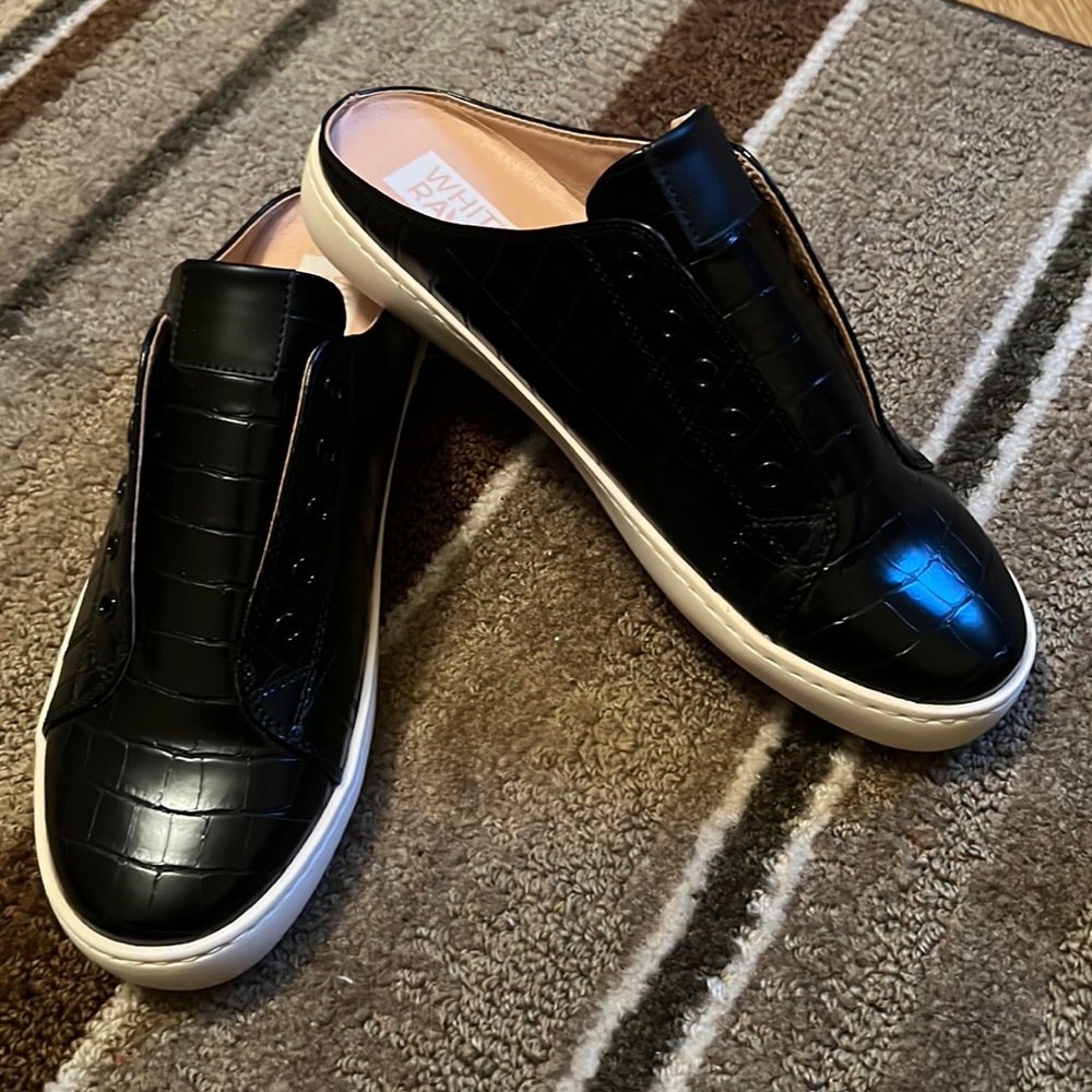 White Raven slip on sneakers